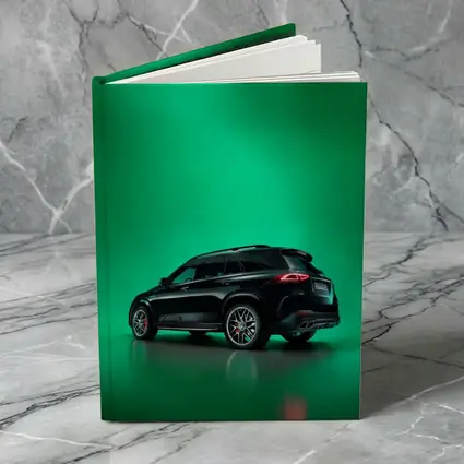 Mercedes AMG GLE Black On Green Background